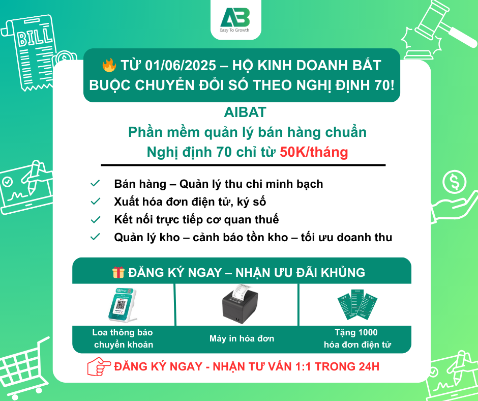 Chuyển Đổi Số Theo Nghị Định 70: Hộ Kinh Doanh Cần Chuẩn Bị Gì? Hướng Dẫn Sử Dụng Hóa Đơn Điện Tử, Kê Khai Thuế Chuyên Nghiệp