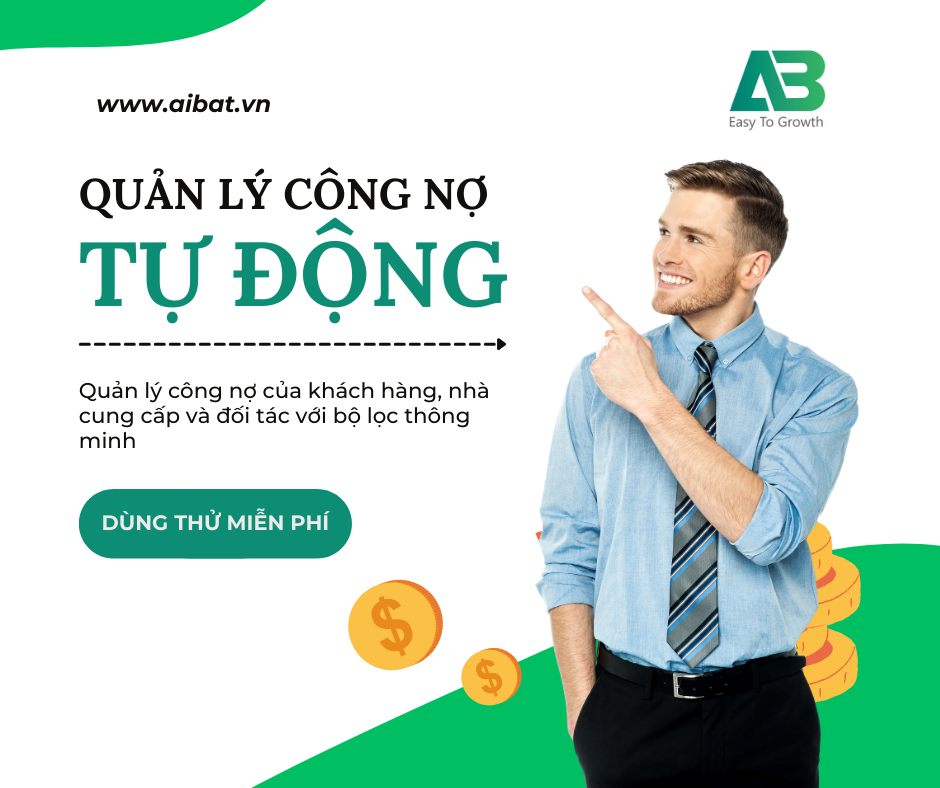 Aibat Quản lý công nợ: Giải pháp thông minh cho quản lý tài chính doanh nghiệp