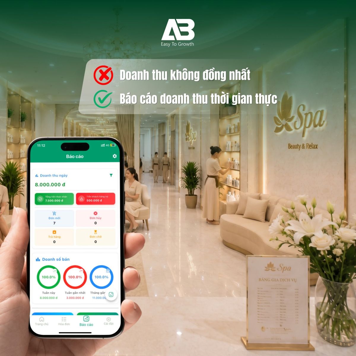 Nguyên nhân khiến spa thất thoát doanh thu
