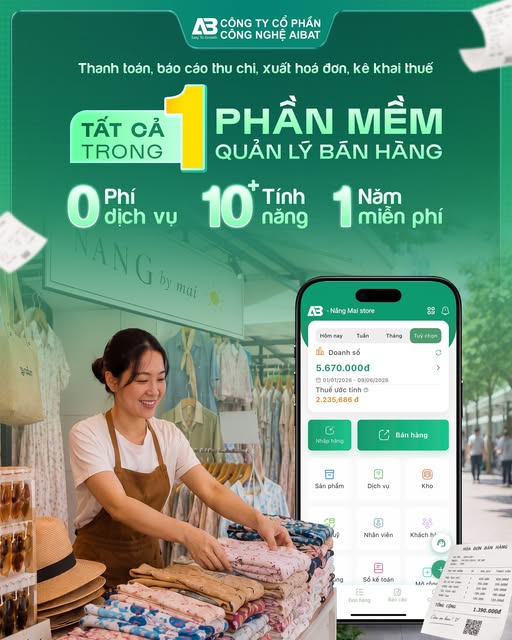 AIBAT- Lựa chọn tối ưu hỗ trợ quán lý bán hàng