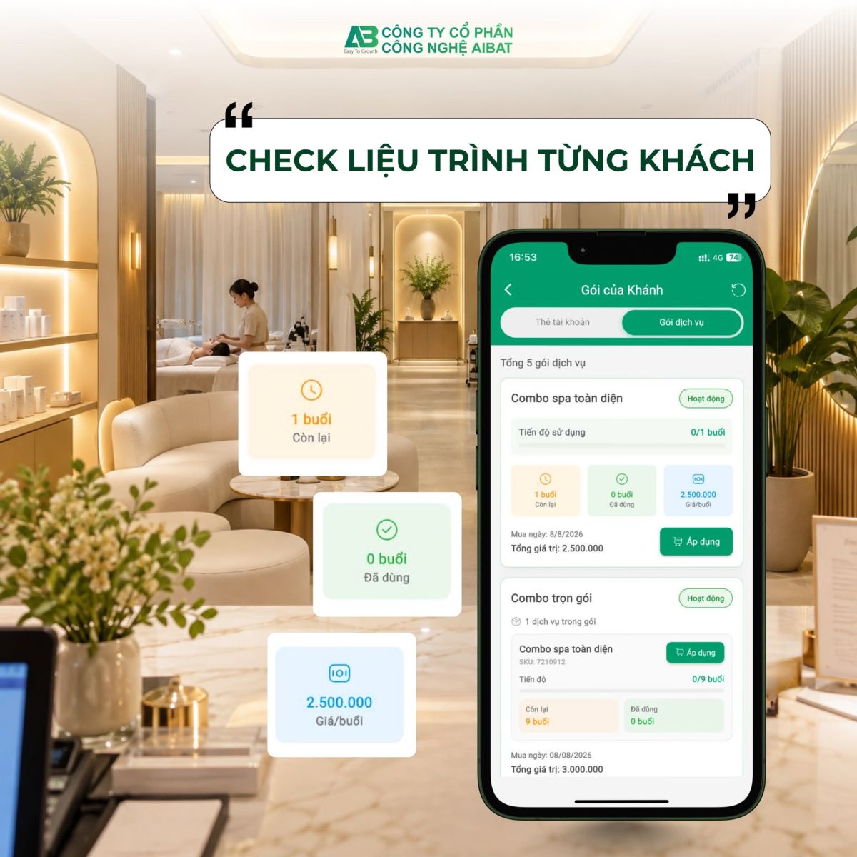Quản lý liệu trình spa