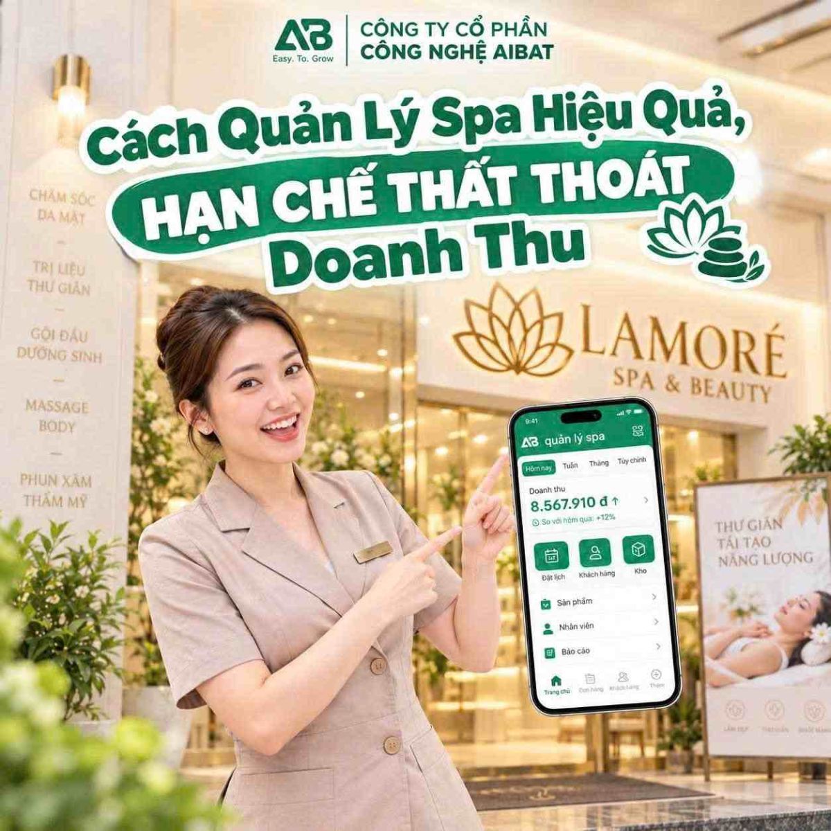 Cách Quản Lý Spa Hiệu Quả, Hạn Chế Thất Thoát Doanh Thu