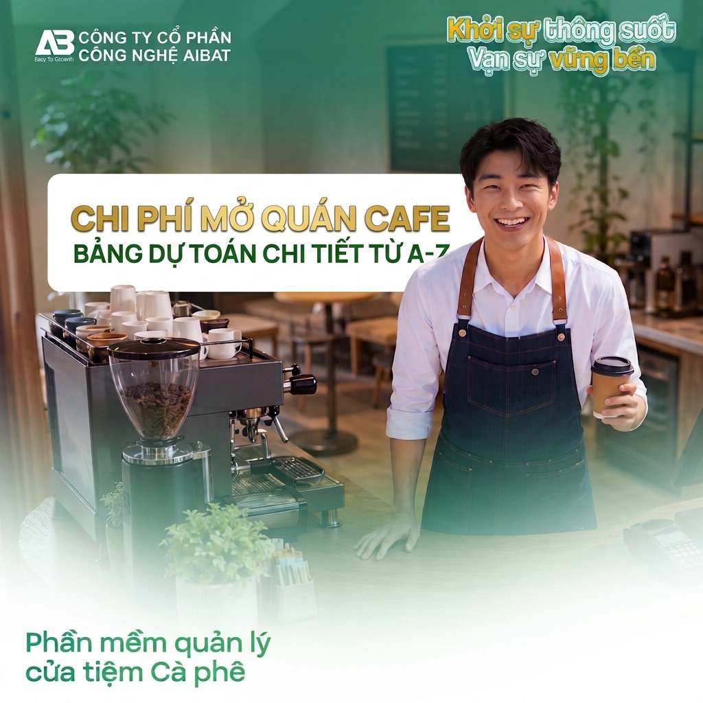 Chi Phí Mở Quán Cafe: Bảng Dự Toán Chi Tiết Từ A–Z
