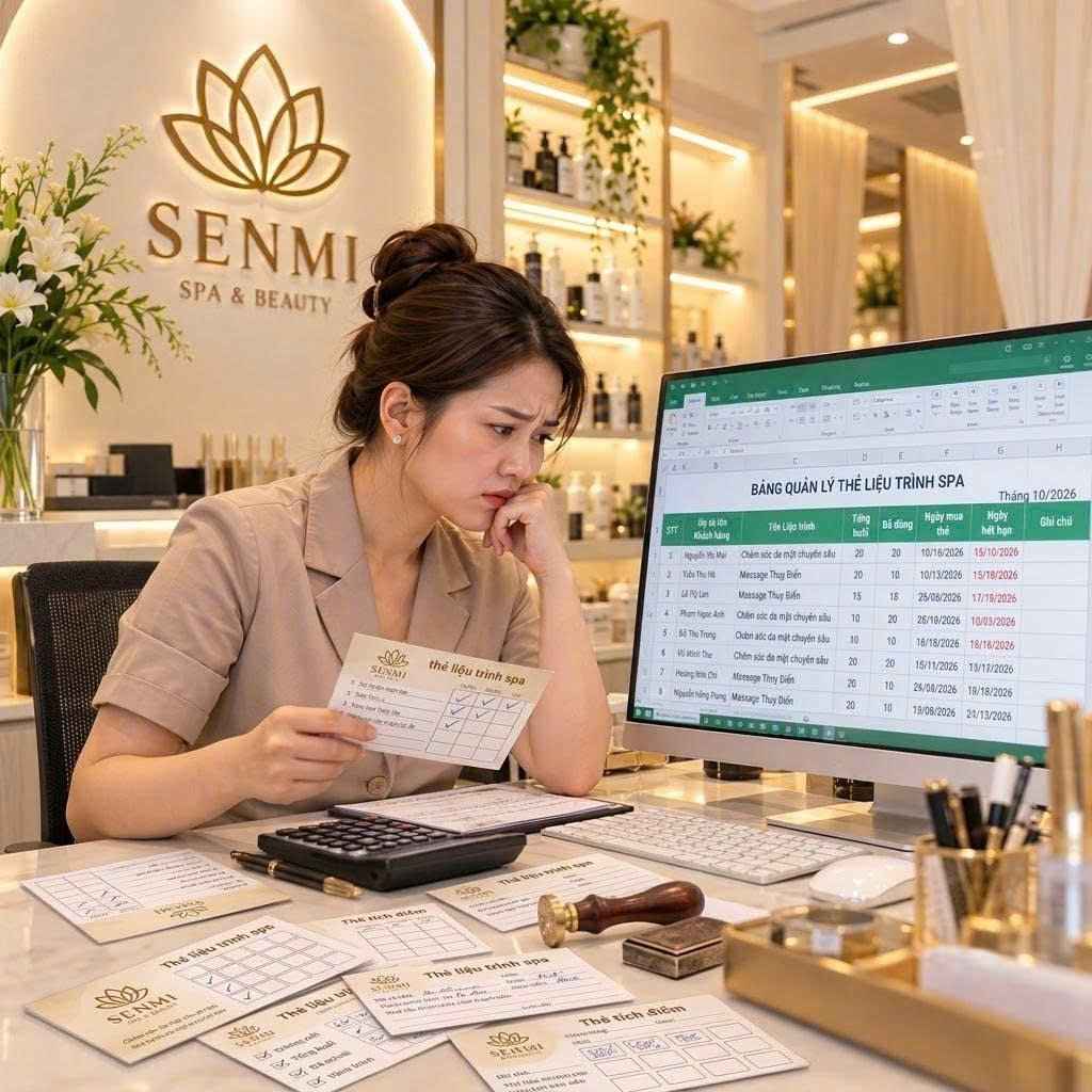 Những khó khăn khi quản lý thẻ liệu trình spa
