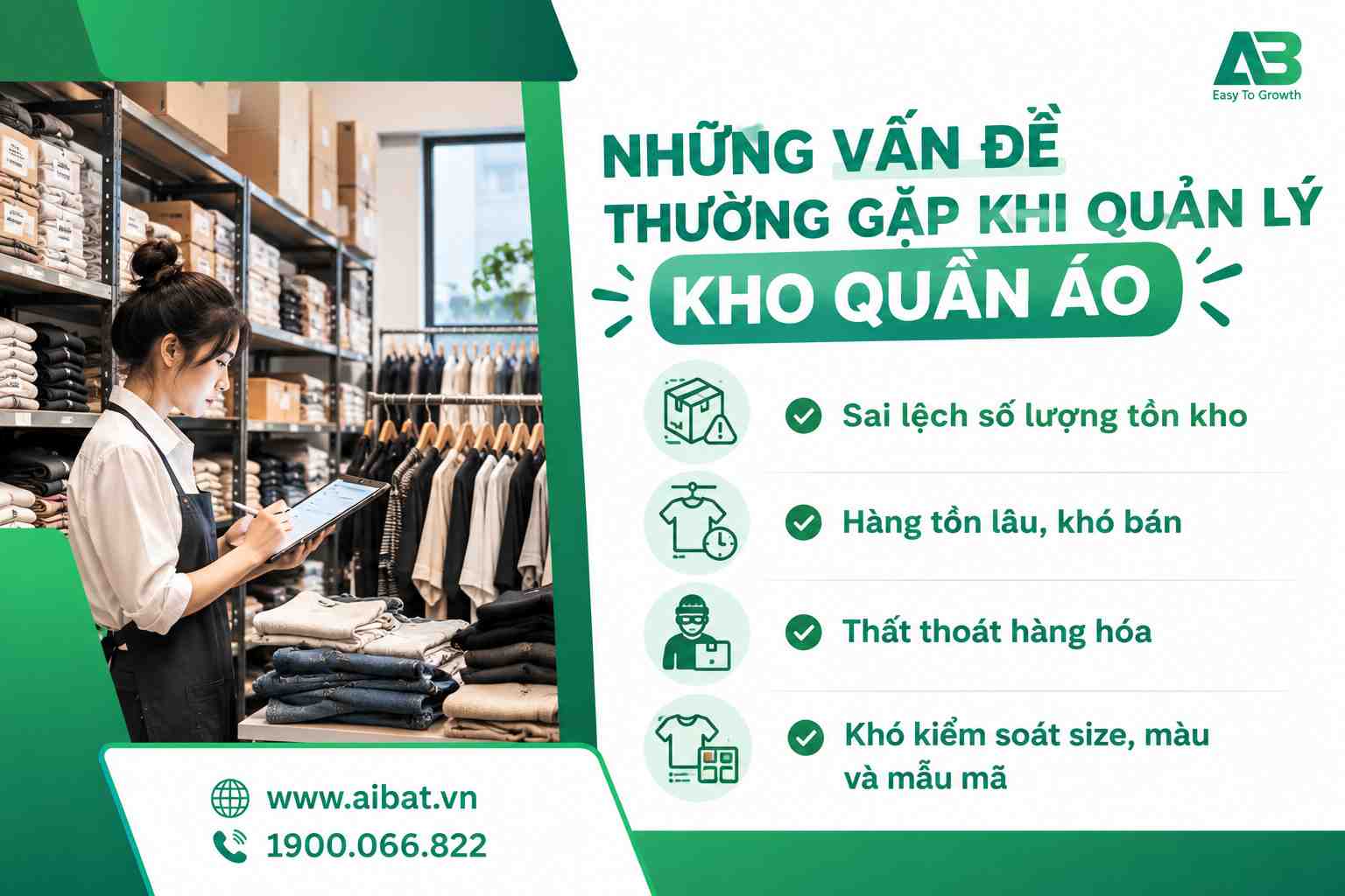 Những vấn đề thường gặp khi quản lý kho shop