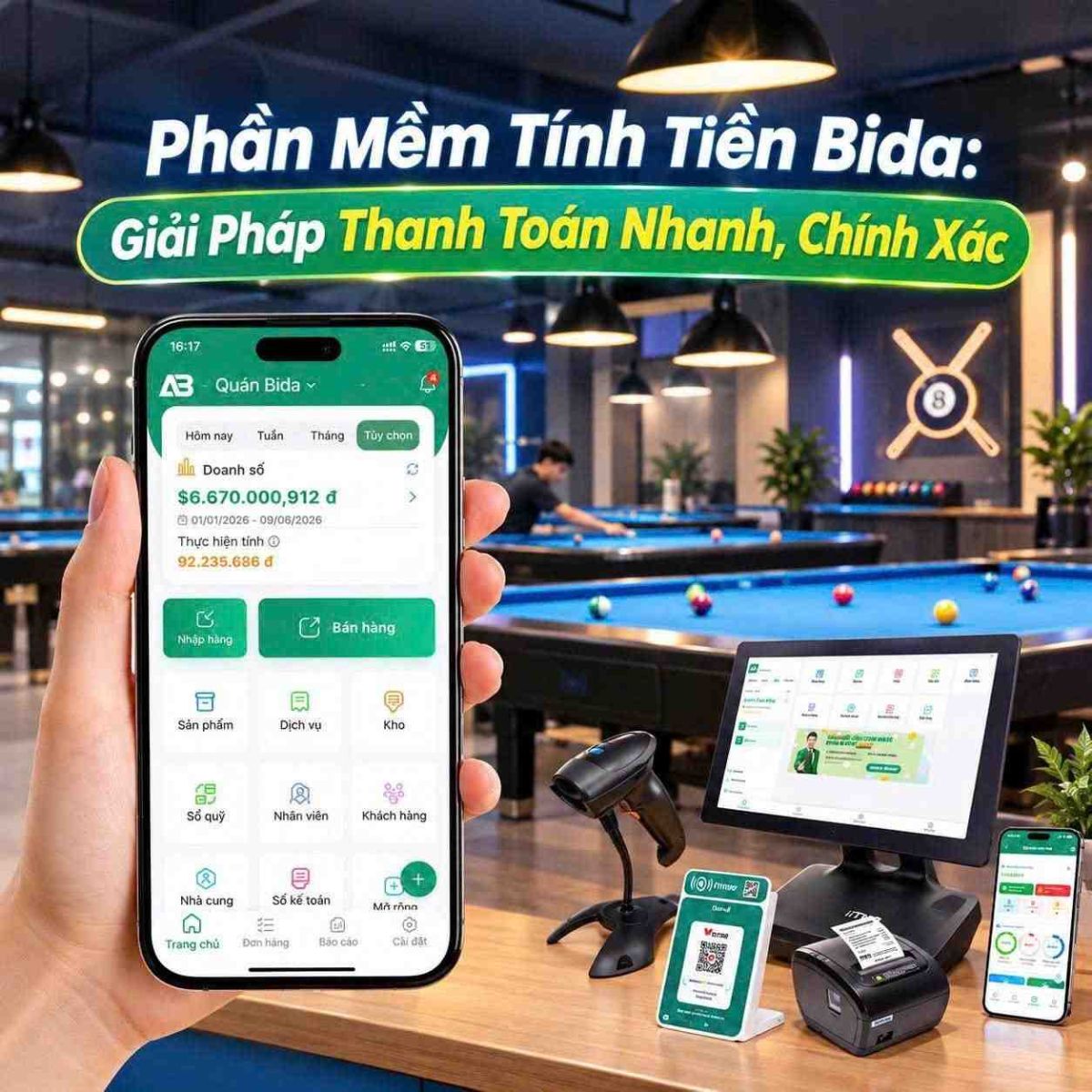 Phần Mềm Tính Tiền Bida: Giải Pháp Thanh Toán Nhanh, Chính Xác