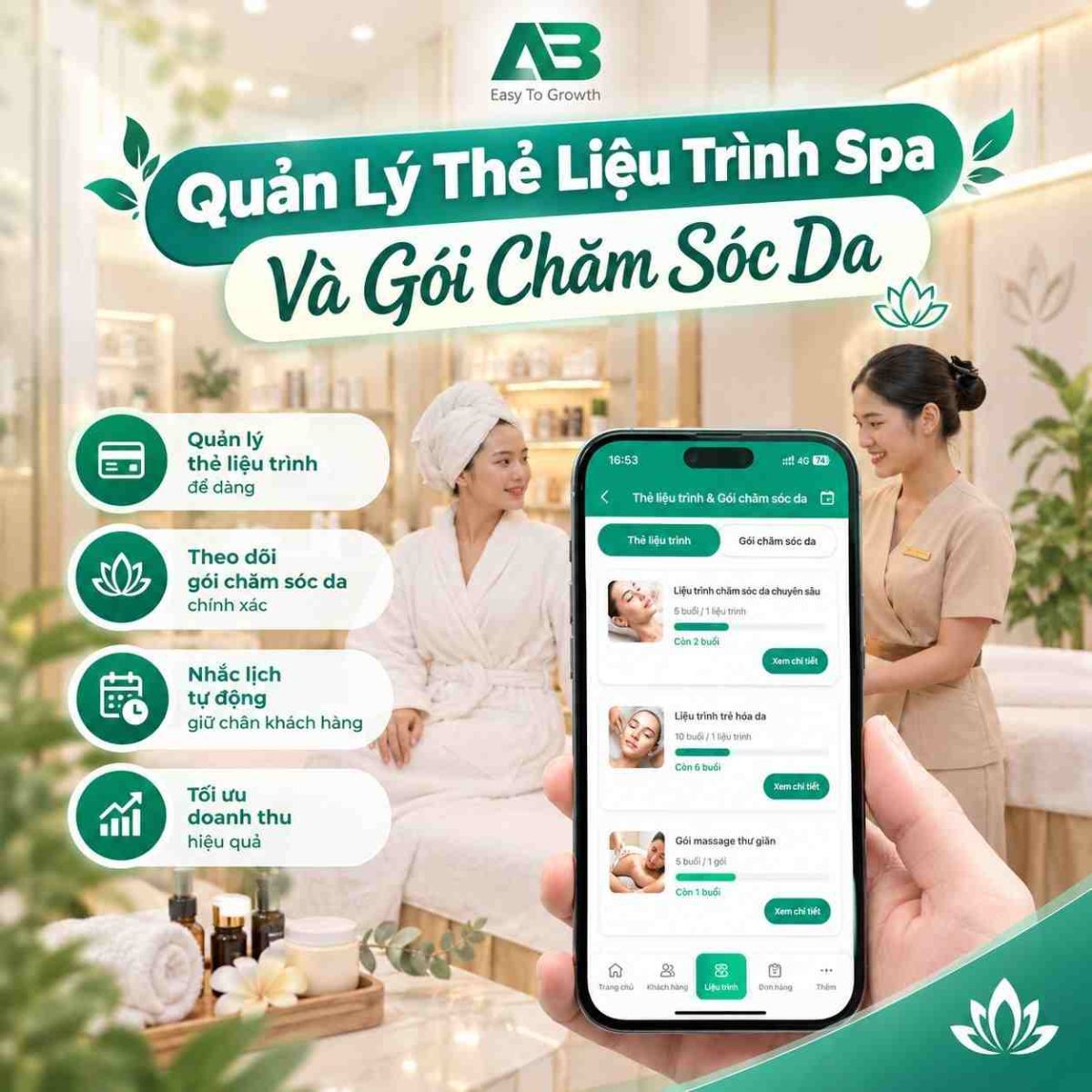 Cách Quản Lý Thẻ Liệu Trình Spa Và Gói Chăm Sóc Da