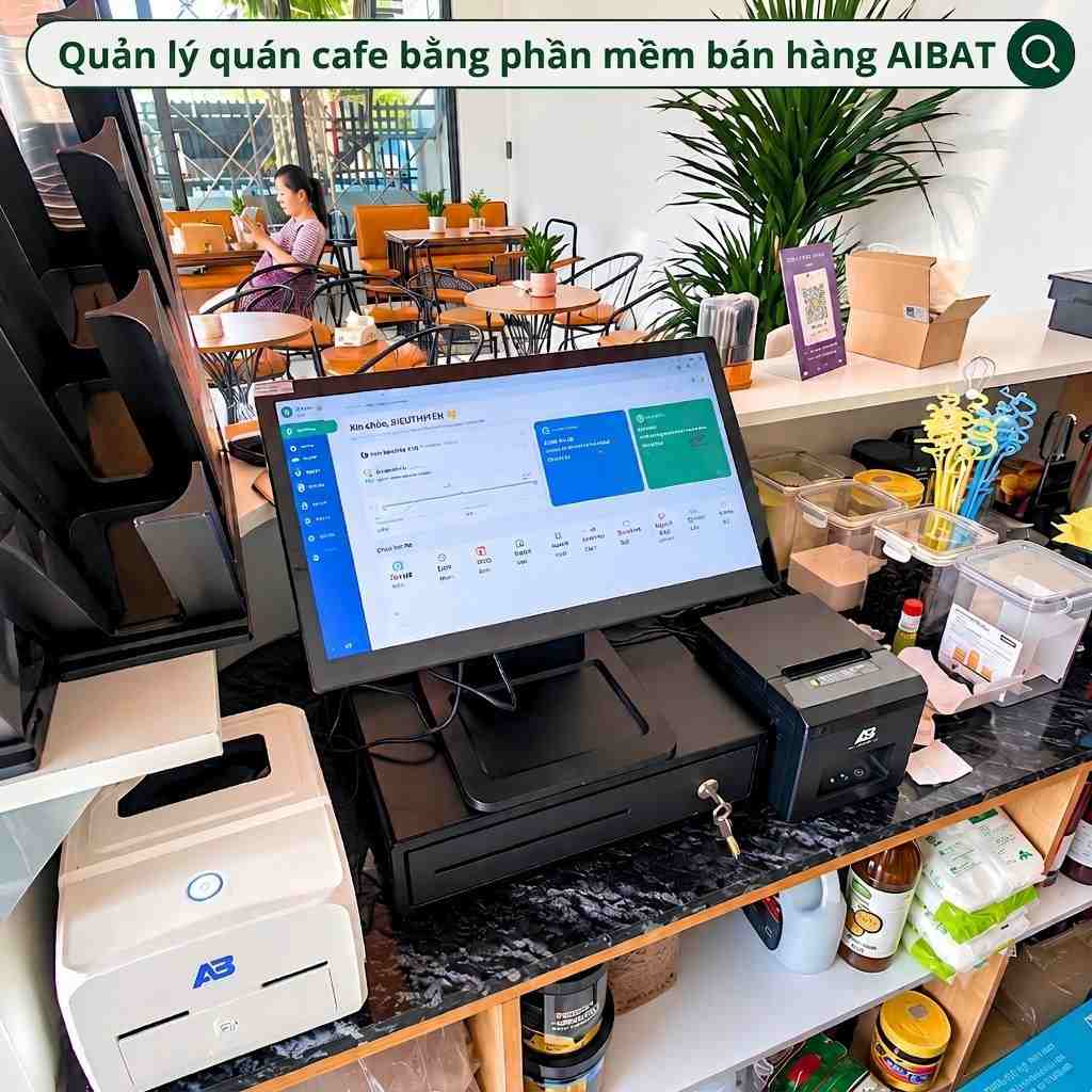 Quản lý quán cafe bằng phần mềm bán hàng AIBAT