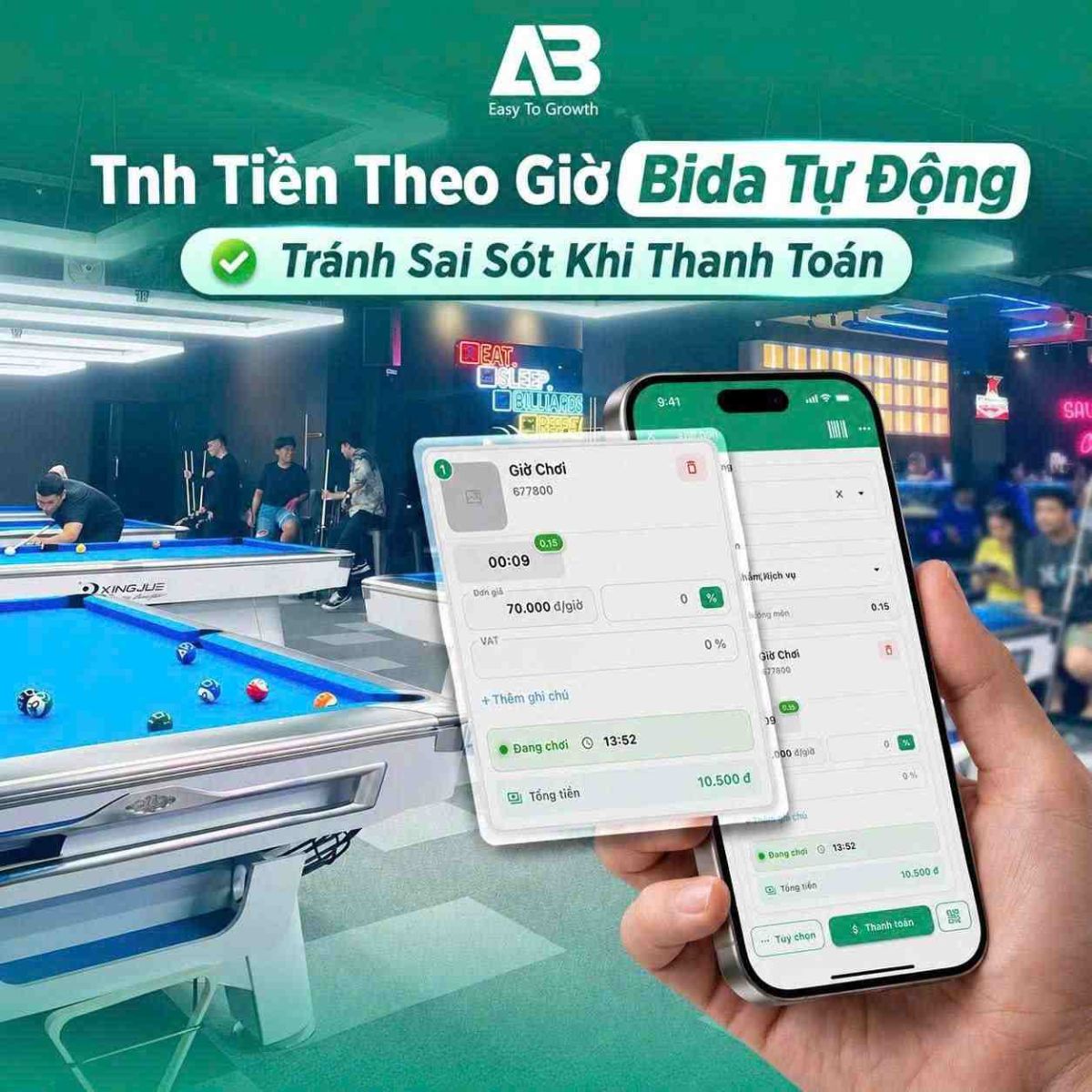Tính Tiền Giờ Bida Sao Cho Chính Xác? Cách Tránh Sai Sót Khi Thanh Toán