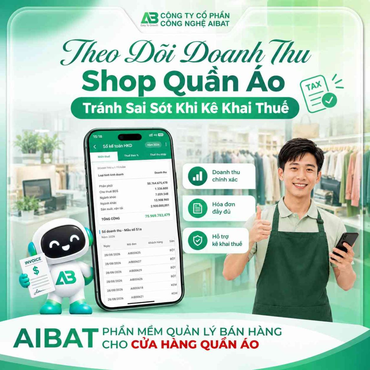 Cách Theo Dõi Doanh Thu Shop Quần Áo Tránh Sai Sót Khi Kê Khai Thuế