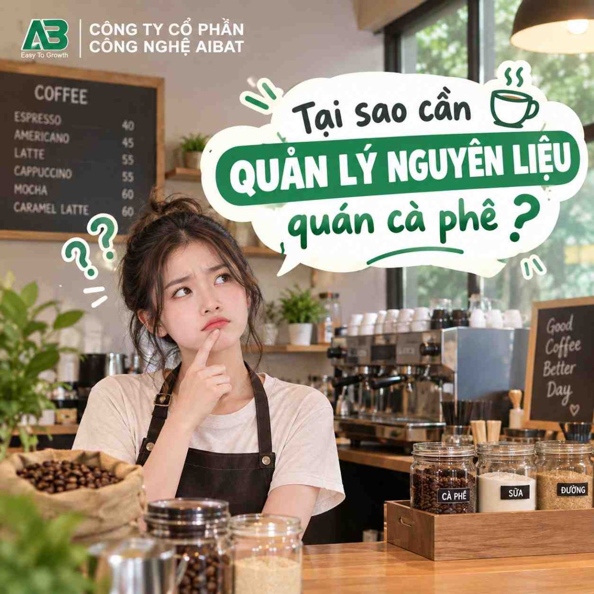 Vì sao cần quản lý nguyên liệu quán cà phê?