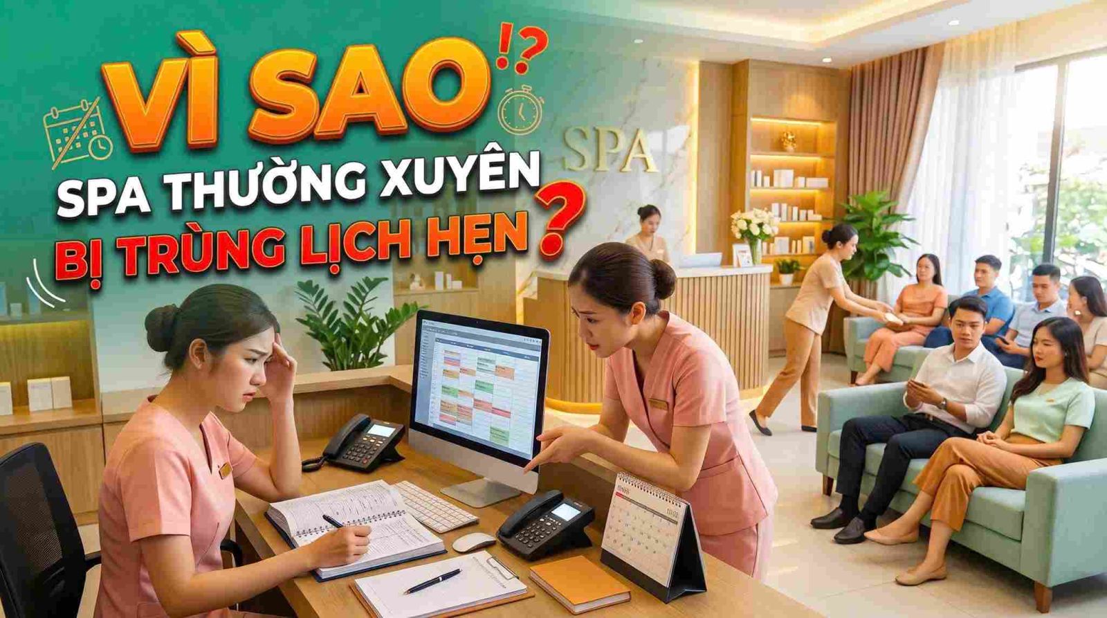 Vì sao spa thường xuyên bị trùng lịch hẹn?