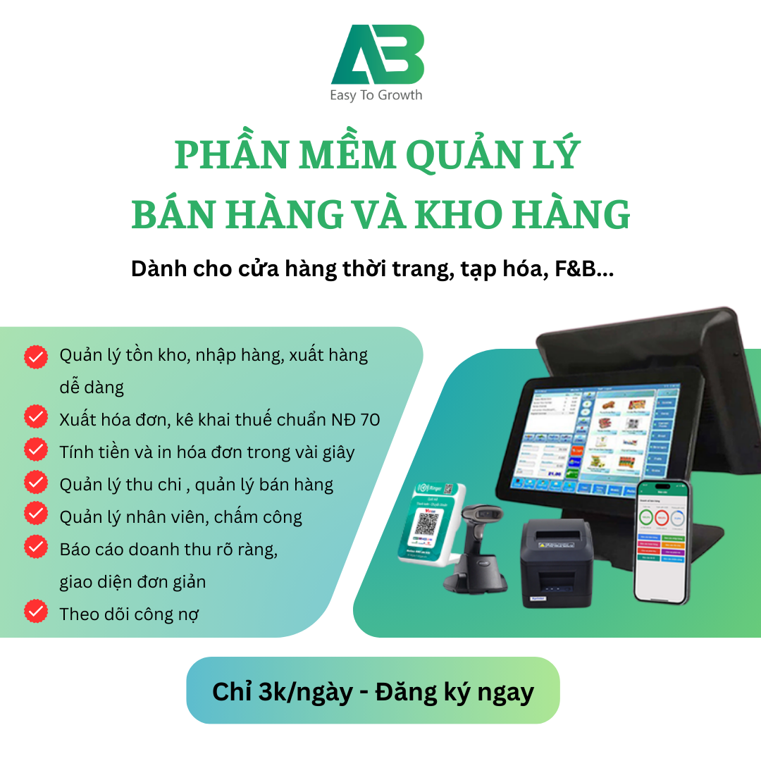 Quản lý kho shop thời trang bằng phần mềm AIBAT