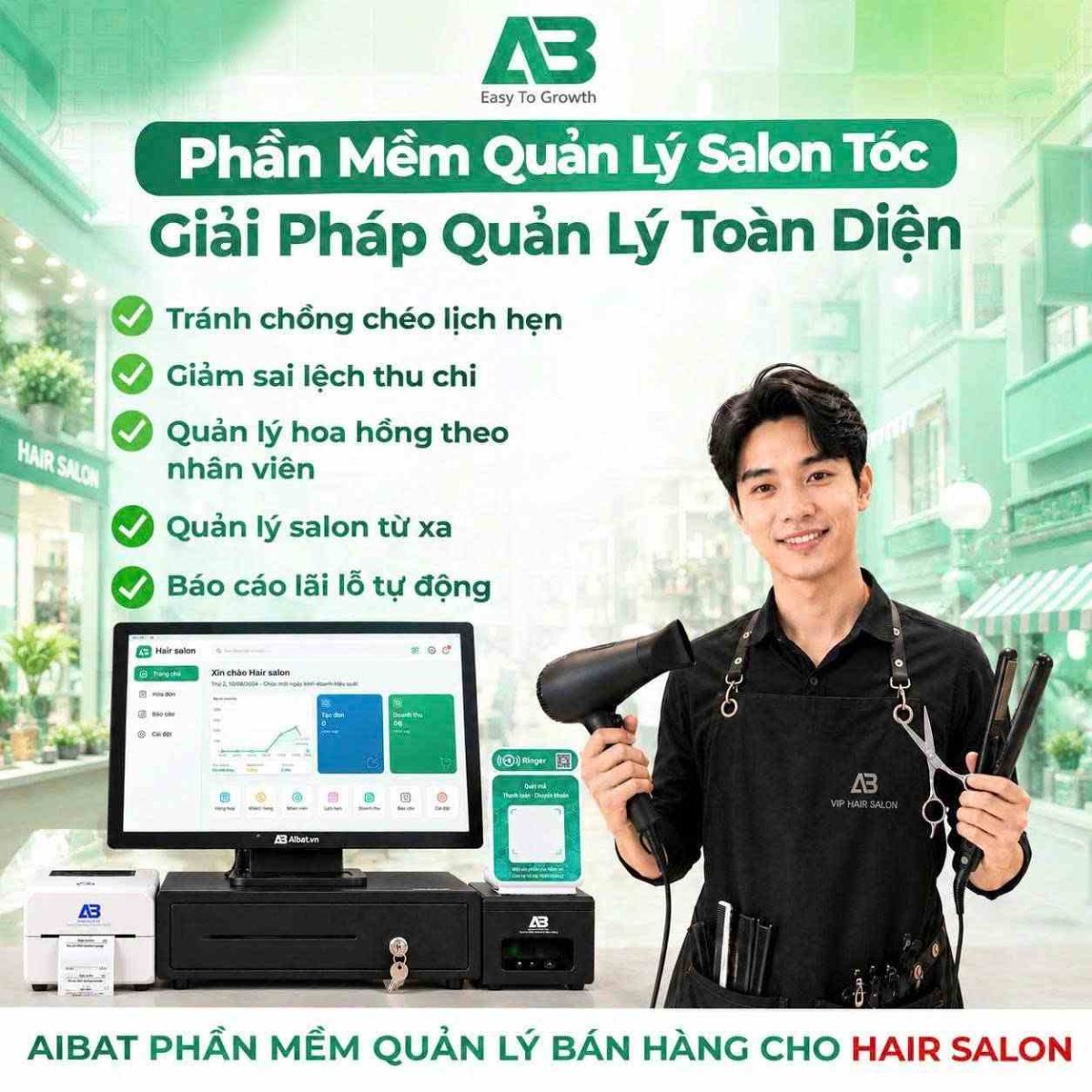 AIBAT - Giải pháp tôi ưu toàn diện cho chủ salon