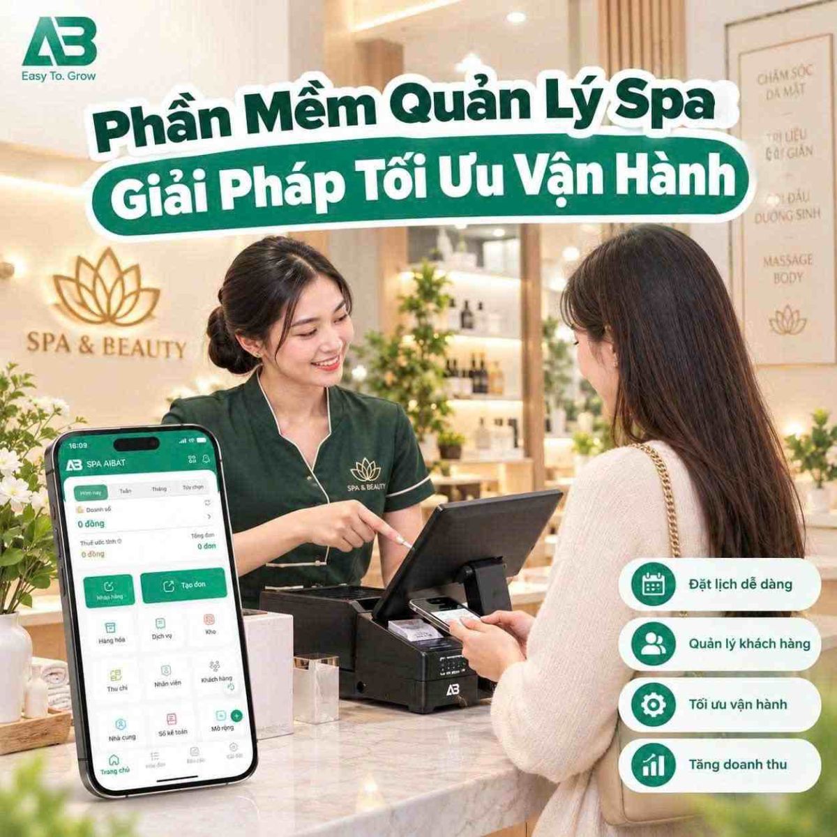 AIBAT - Phần mềm quản lý spa, giải pháp tối ưu vận hành
